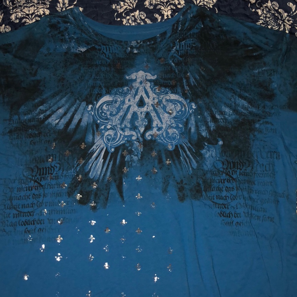 Men’s Blue Affliction T shirt